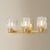 Mitzi Mitzi Danae 18 in. 3 Light Bath and Vanity in Aged Brass Finish For Sale - Image 4 of 7