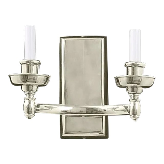 Storia Sconce in Silver Finish For Sale