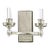 Storia Sconce in Silver Finish For Sale