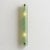 Contemporary rectangular wall sconce made in green graniglia of murano glass. made with a traditional murano glass slab...