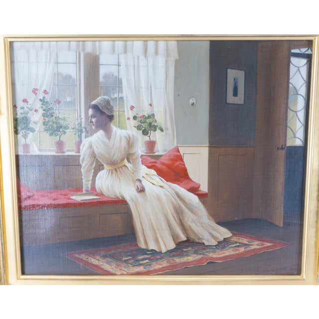 Victorian Fine American Oil Painting by George Sloane For Sale - Image 3 of 12