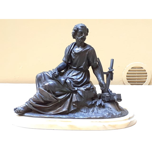 Sculpture Depicting Aristotle, 1930s, Bronze For Sale - Image 9 of 9