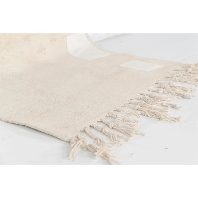 White Hemp Runner Rug For Sale - Image 6 of 11