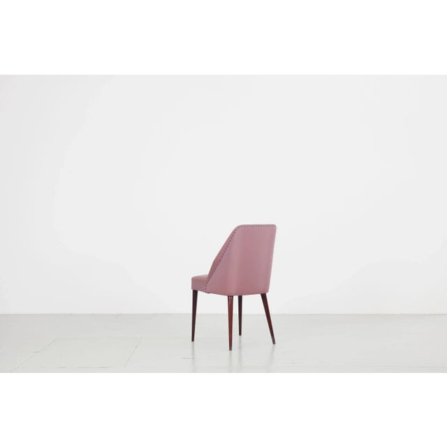 Red Vintage Italian Dining Chairs from Figli di Amedeo Cassina, 1950s, Set of 4 For Sale - Image 8 of 18