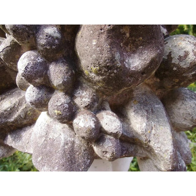 Sculpture Materials Mid-Century Cast Stone Fruit Basket, 1960s For Sale - Image 7 of 12