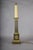 Antique Neoclassical Louis XVI Style Bronze Column Table Lamp with Gilt Accents, Europe, 19th Century For Sale - Image 3 of 10