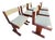 Danish Brutalist Rosewood Dining Chairs Attributed to Gangso Mobler, 1970s. Set of 6 For Sale