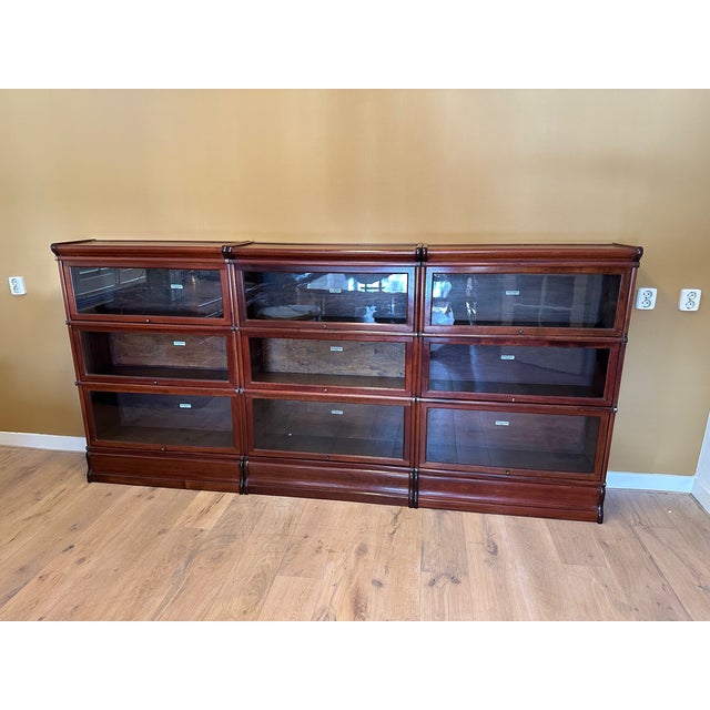 Modular Bookcase from Globe Wernicke, 1890s, Set of 9 For Sale - Image 4 of 14