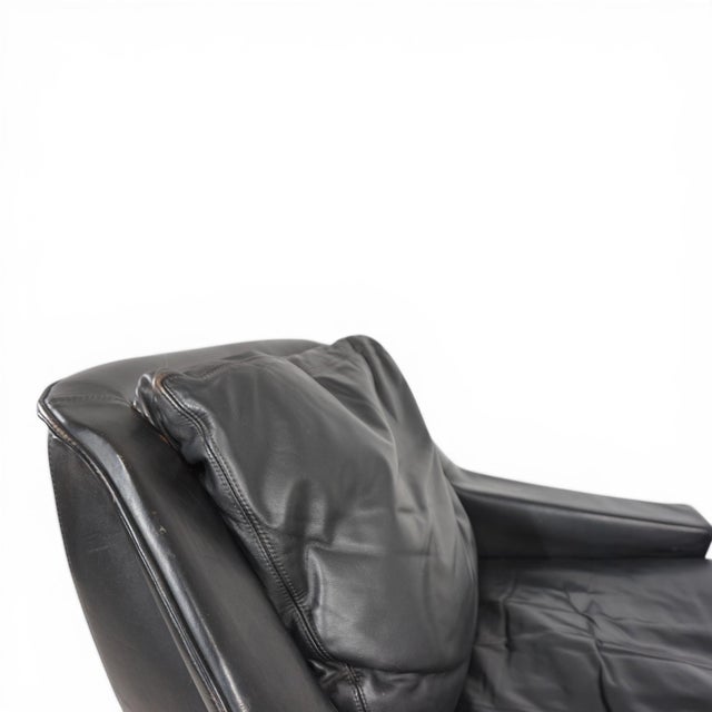 ESA 802 Lounge Chair in Black Leather from Werner Langenfeld, 1970s For Sale - Image 18 of 18
