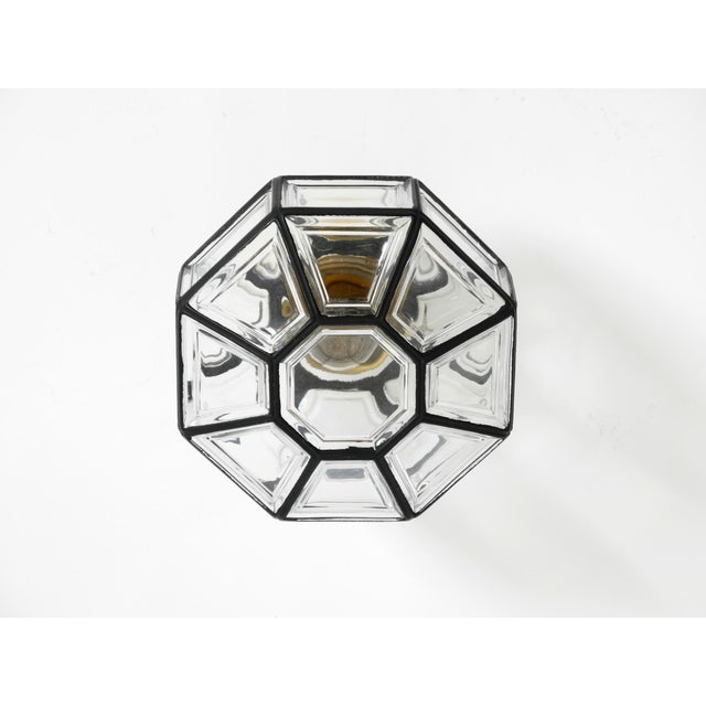 Metal Model 2756 Octagon Ceiling Lamp in Glass from Limburg, 1970s For Sale - Image 7 of 18