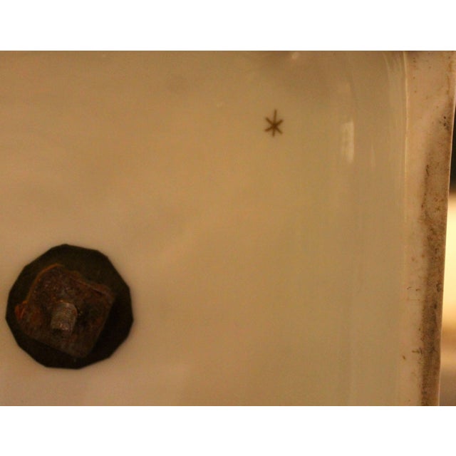 19th Century Italian Ginori Glazed and Parcel Gilt Porcelain Armorial Vase For Sale - Image 16 of 17