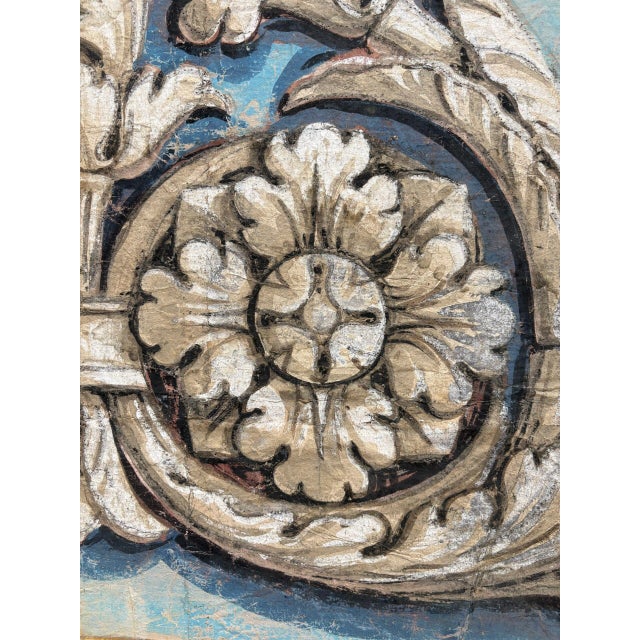 Painted Florentine pendentives. Their classical details evoke Renaissance designs, lending sophistication to the space....