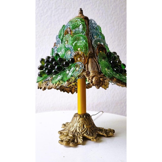 Vintage Italian Table Lamp in Murano Glass, 1975 For Sale - Image 6 of 13