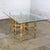 Campaign Late 20th Century Campaign Style Double Pedestal Dining Table by McGuire Bamboo Bases & Glass Top For Sale - Image 3 of 18