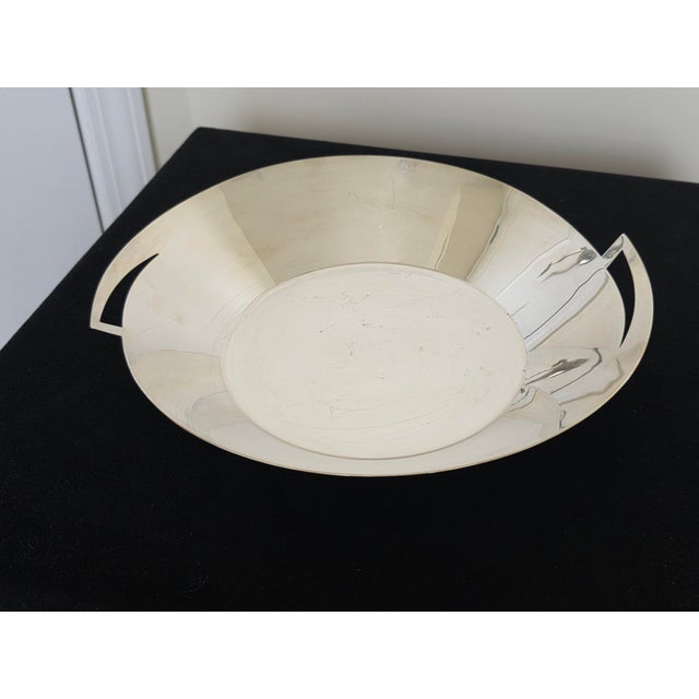 1990's Modernist Silver Plate 'Lily' Bowl by Elsa Rady for Swid Powell For Sale In New York - Image 6 of 11