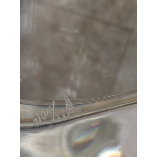 1970s Hivo Van Teal Lucite Modernist Abstract Orb Signed Sculpture For Sale - Image 10 of 11