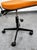 Metal Mid Century Modern Office Chair Task Swivel Work Orange Rasmussen Labofa Work For Sale - Image 7 of 12