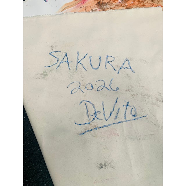 Contemporary "Sakura" Original Abstract Painting by Louie DeVito For Sale In Philadelphia - Image 6 of 7