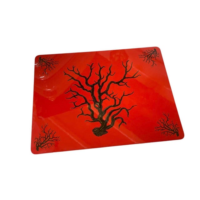This sophisticated vintage placemat embodies timeless Italian craftsmanship, characterized by its durable, layered...