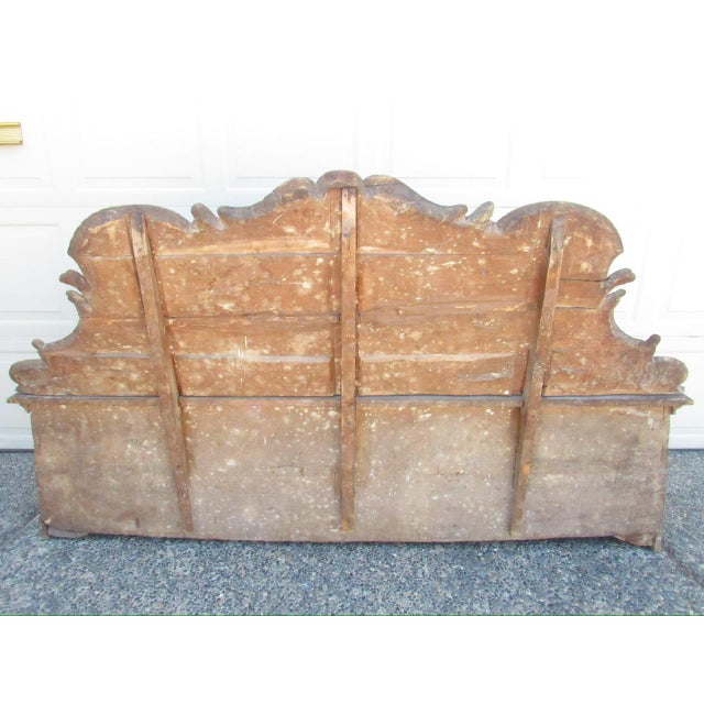 18th. Century Italian Baroque Painted Hall Bench For Sale - Image 17 of 18