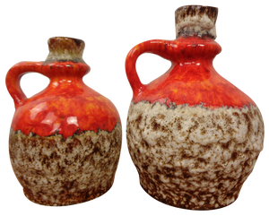 Fat Lava Ceramic Vases from Jopeko, 1970s, Set of 2