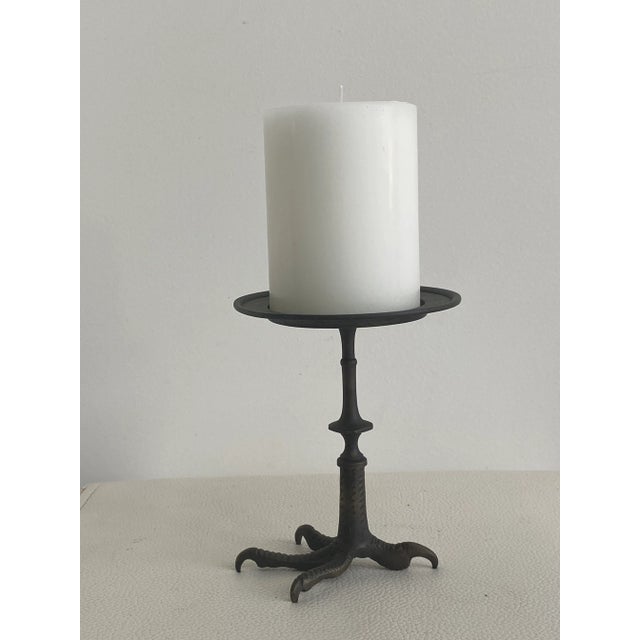Vintage Cast Iron Crowfoot Candle Holder Chairish