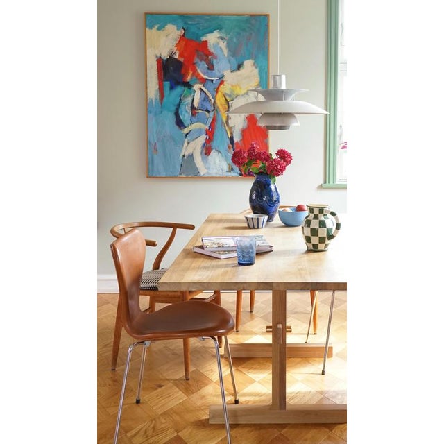 Gaspard Dining Table 180 in Light Oak and Brass by Eberhart Furniture For Sale - Image 17 of 18