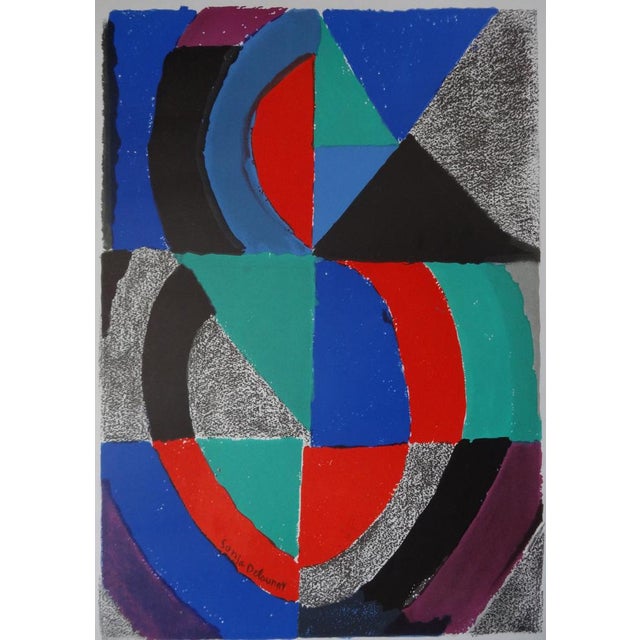 Sonia Delaunay, UNESCO International Year of the Woman, Original Lithograph For Sale - Image 4 of 6