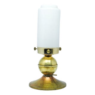 Metal and Glass Table Lamp, Germany, 1930s For Sale