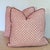 Fermoie Eythorne Print Pillows in Red With Cord - Double Sided Pair For Sale - Image 4 of 6