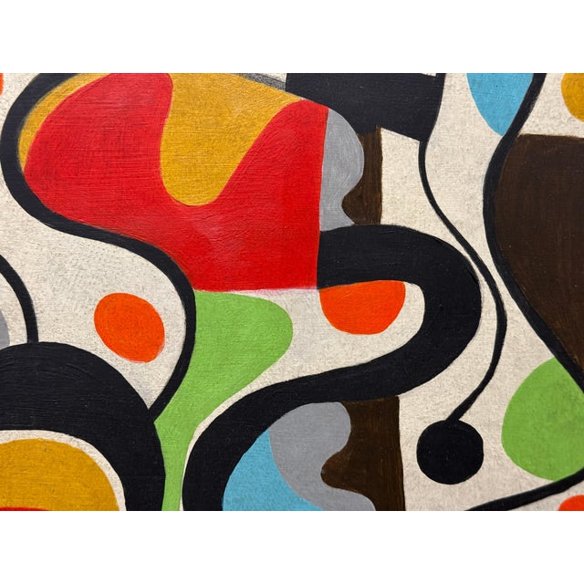 Gary Janis 2024 Abstract in a solid Walnut Frame For Sale - Image 10 of 12