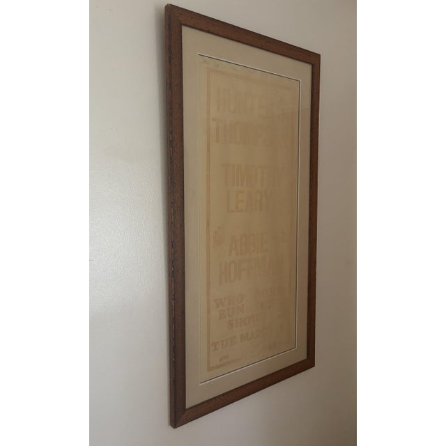 American 1970s "Who Does Run the Show?" Hunter S. Thompson Event Poster For Sale - Image 3 of 7