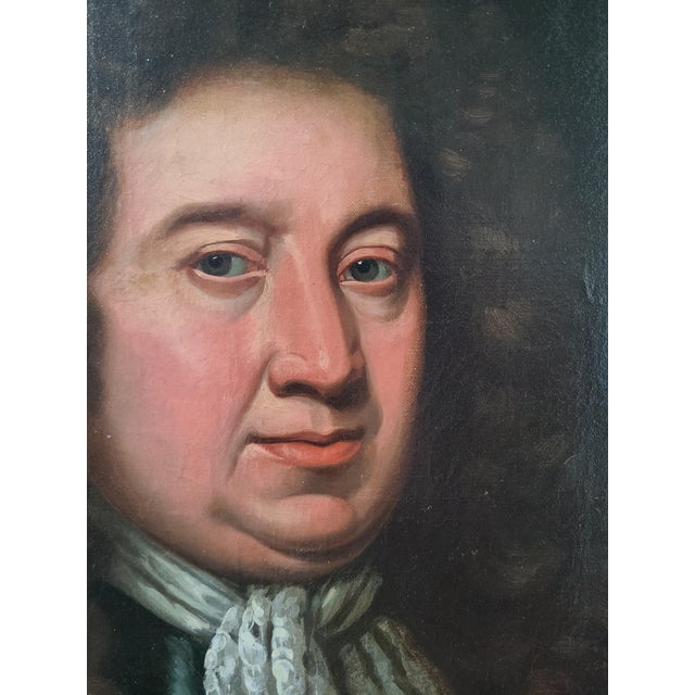 Realism Antique 18th Century Oil Painting Portrait Follower of Sir John Baptist Medina - Unsigned For Sale - Image 3 of 17