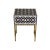 Blackberry Bone Inlay Ikat Bedside For Sale - Image 4 of 5