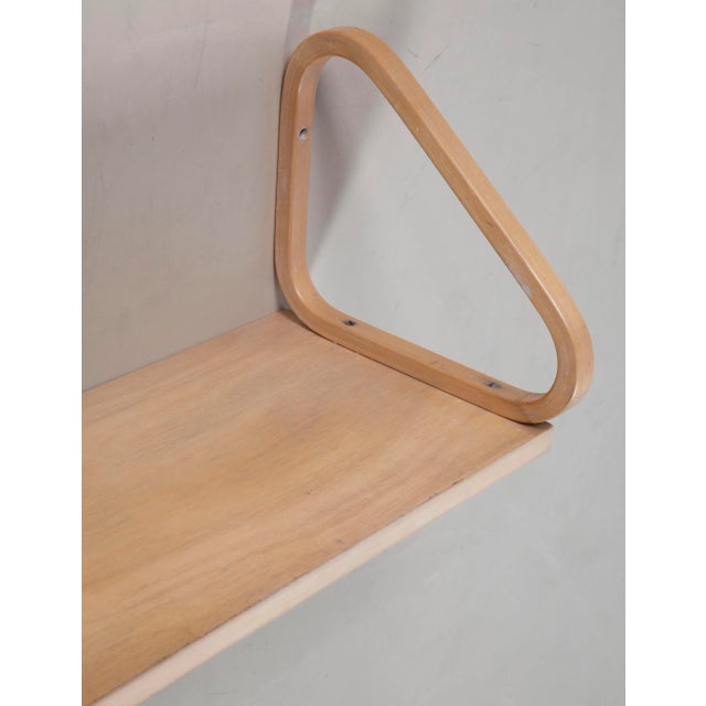 Model 112B Shelves attributed to Alvar Aalto for Artek, 1960s, Set of 2 For Sale - Image 6 of 9