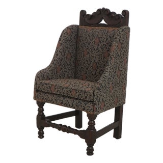 English Vintage Diminutive Doll or Youth Throne Chair For Sale