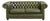 Chesterfield 2.5-seater Sofa in Green Cowhide Leather For Sale