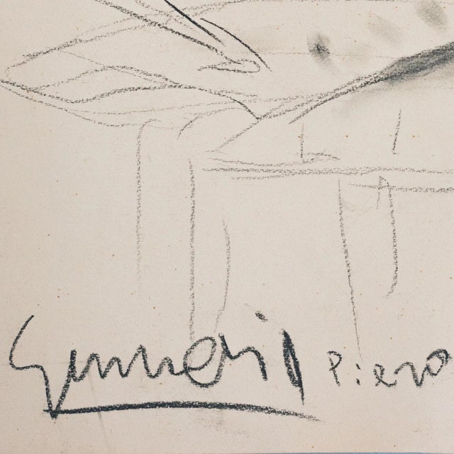 Drawing/Sketching Materials Portrait Study, 1962, Graphite Drawing For Sale - Image 7 of 9