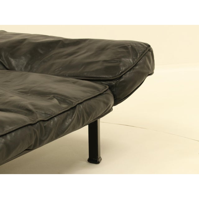 Daybed in Black Leather by Zanotta, 1990s For Sale - Image 18 of 18