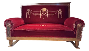 19th-Century German Gründerzeit Mohair Sofa, Berlin, C. 1880