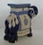 Ceramic Mid Century Majolica Blue & White Elephant Garden Seat For Sale - Image 7 of 9