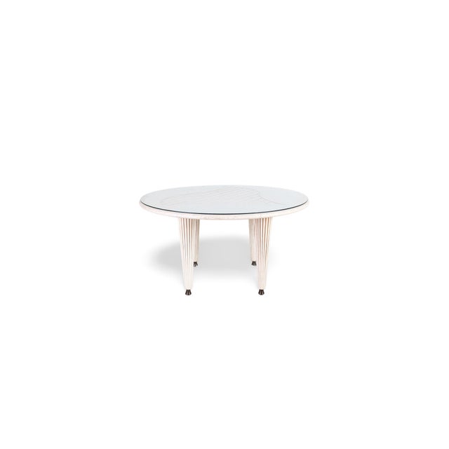 Vintage Dining Table in Bamboo and Rattan from Flechtatelier Schütz For Sale - Image 11 of 11