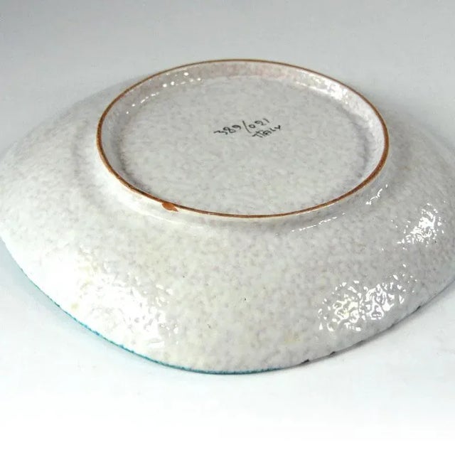Blue Ceramic Dish by Alvino Bagni, 1960s For Sale - Image 8 of 10