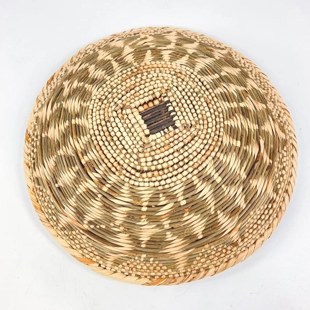 African Early 20th Century Rare Tonga Binga Basket Bowl 10inch MATTER COLLECTION For Sale - Image 3 of 6