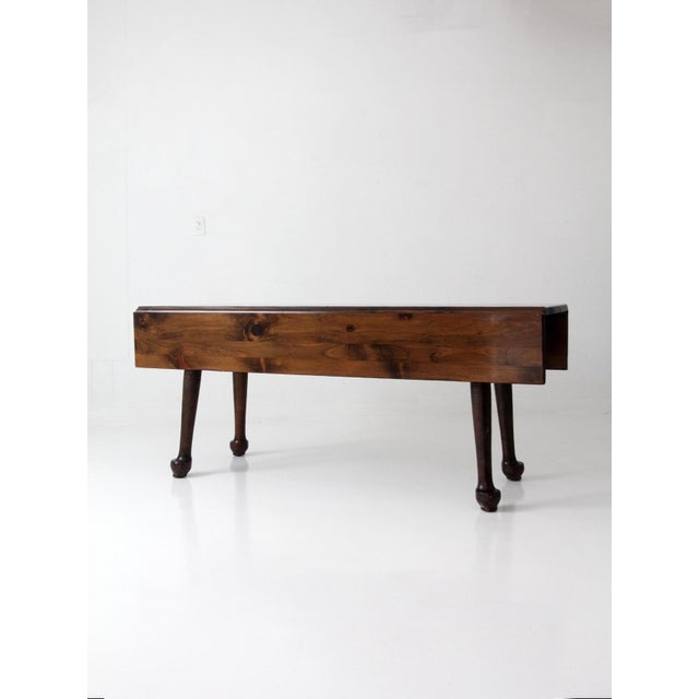 Early American Style Drop Leaf Dining Table Circa 1950s For Sale - Image 11 of 18