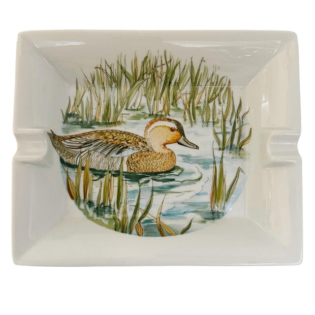 Ceramic Vintage Limoges French Porcelain Duck Ashtray by Porcelaines Ternet For Sale - Image 7 of 7