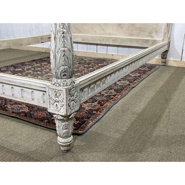 Louis XVI Beech Balleroy Bed, Early 20th Century For Sale - Image 5 of 14