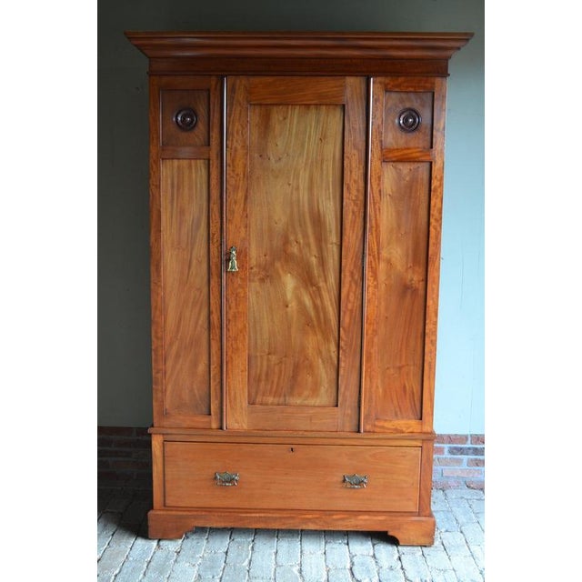 Antique One-Door Cabinet in Mahogany, 1900s For Sale - Image 9 of 10