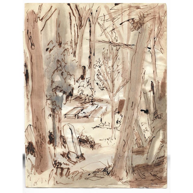 Watercolor on paper, estate stamp on the back. Marianna Van Rossen Hoogendyk (1924-2008) was born in Connecticut to an...
