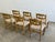 Wood Danish Razorblade Dining Chairs by Henning Kjærnulf for E.G. Møbler, 1960s, Set of 6 For Sale - Image 7 of 11